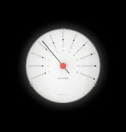 Arne Jacobsen Clocks Termometer Ø12 cm i hvid | Køb her