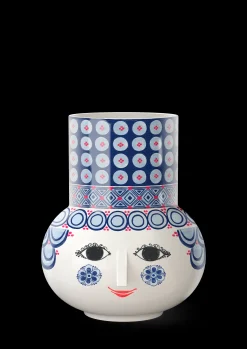 Bjørn Wiinblad Vase H20 cm i blå fra serien Olga | Køb her