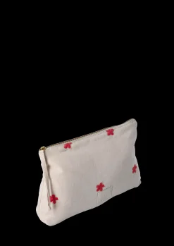 Daisy Nola Makeup Pung 23x5x15 cm – Sand/Rød fra JUNA