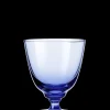 Holmegaard Flow Glas på fod 35 cl mørk blå | Køb nu