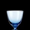 Holmegaard Glas på fod 35 cl i blå fra serien Flow | Køb her