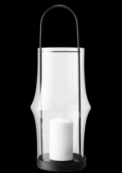 Holmegaard Lanterne H39 cm i klar fra serien ARC | Køb her