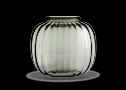 Holmegaard Primula Oval Vase H17.5 smoke | Køb her
