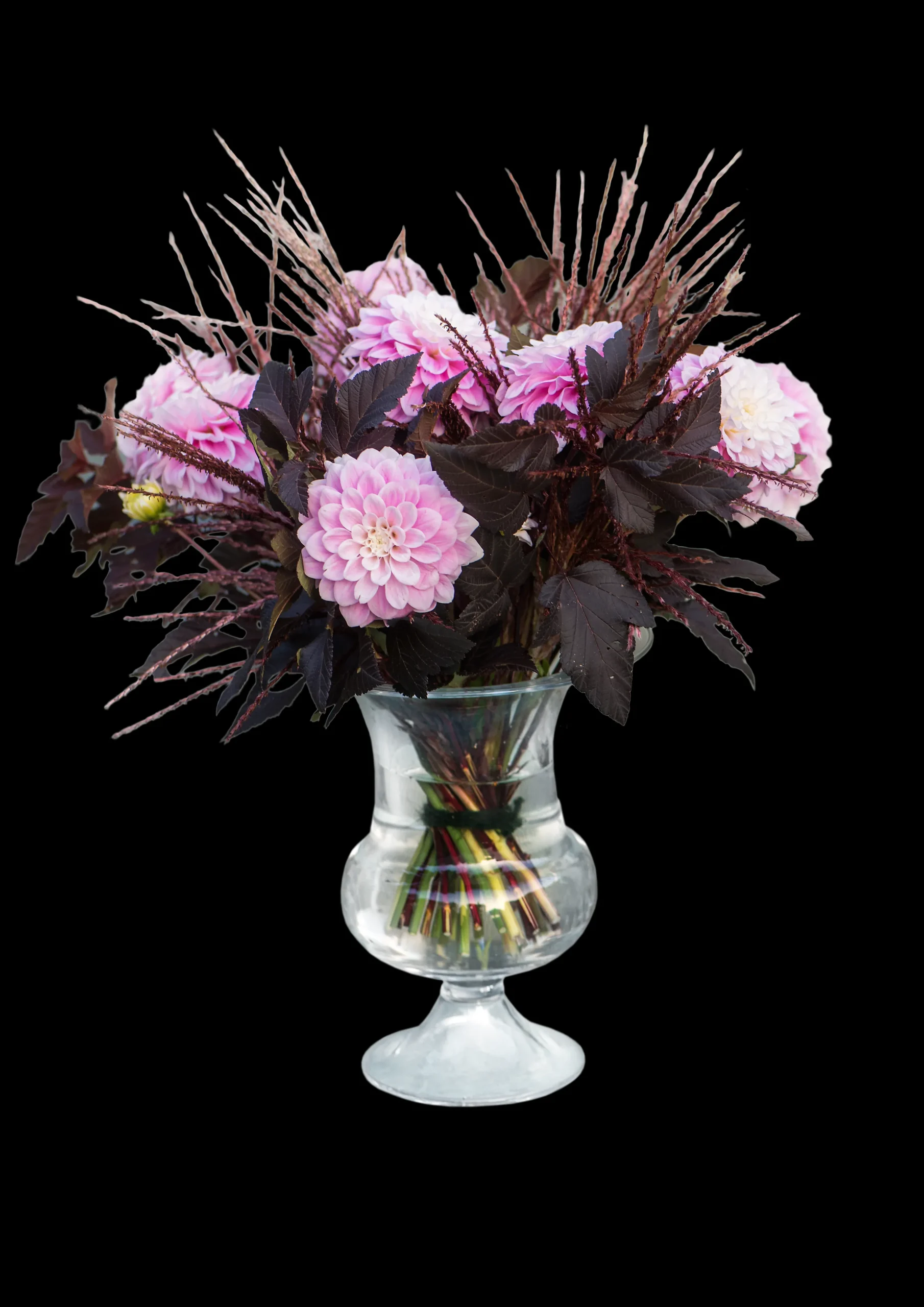 Holmegaard Vase H24 cm i klar fra serien Old English