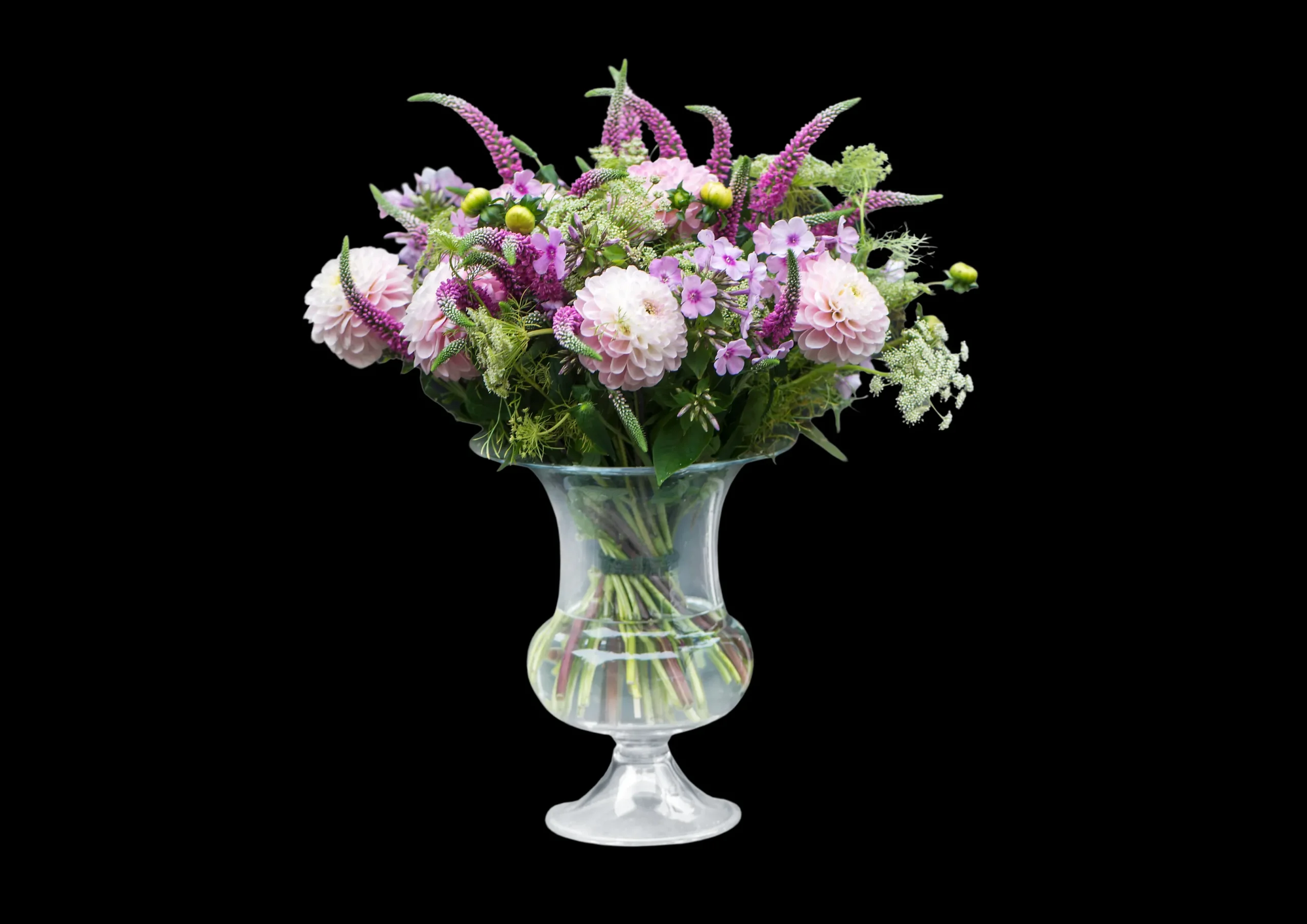 Holmegaard Vase H24 cm i klar fra serien Old English