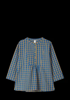 JUNA Bæk&Bølge Irene shirt S/M blå/okker - Køb her