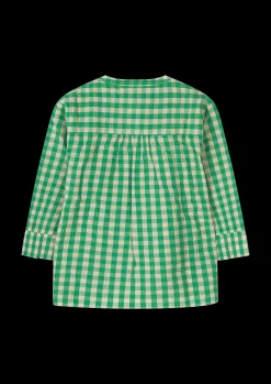 Juna Bæk&Bølge Irene shirt S/M grøn/sand | Køb her