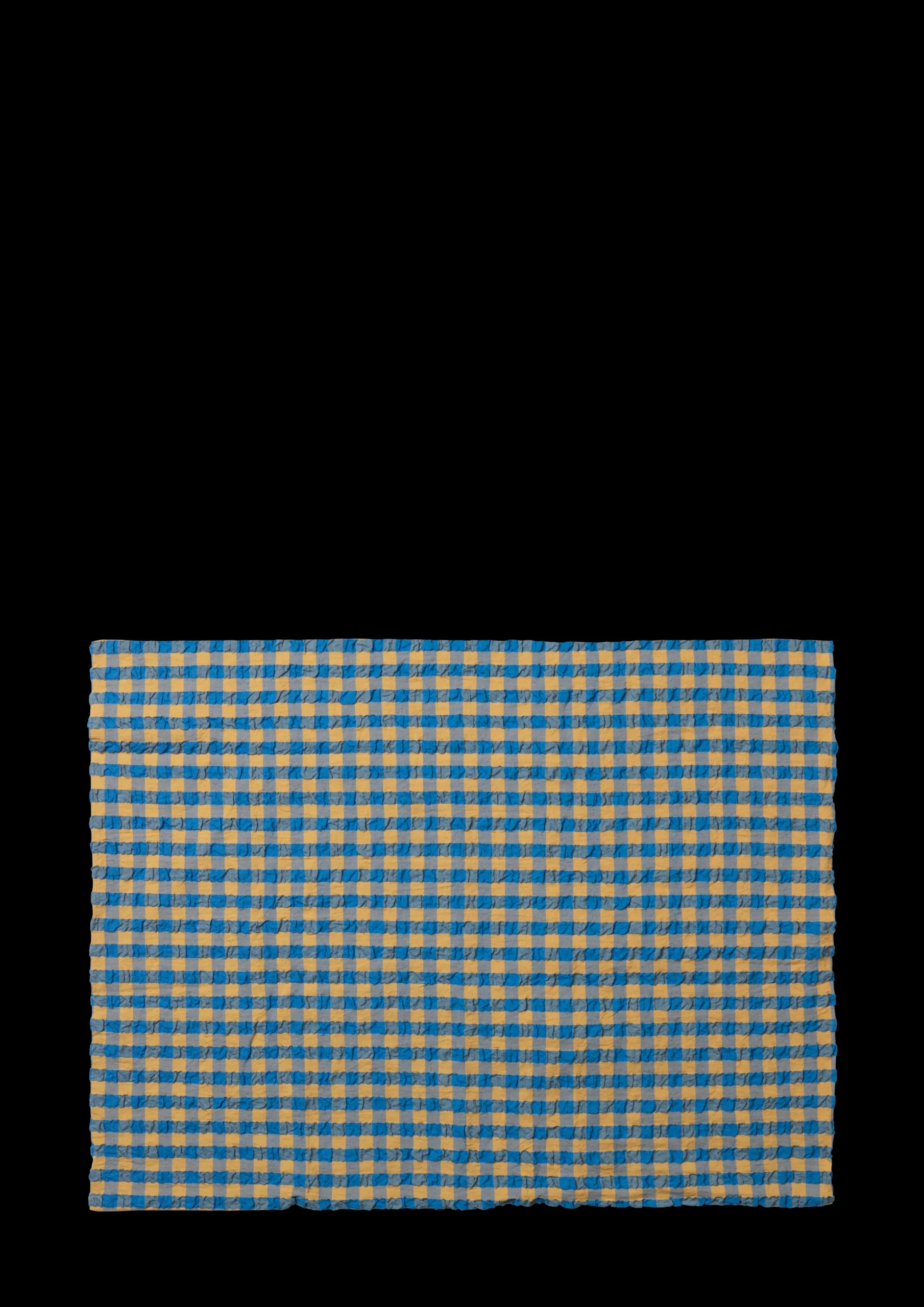 JUNA Bæk&Bølge Pudebetræk 70x50 cm blå/okker NO | Køb her