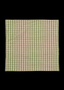 JUNA Bæk&Bølge Pudebetræk 63x60 cm grøn/soft pink DK