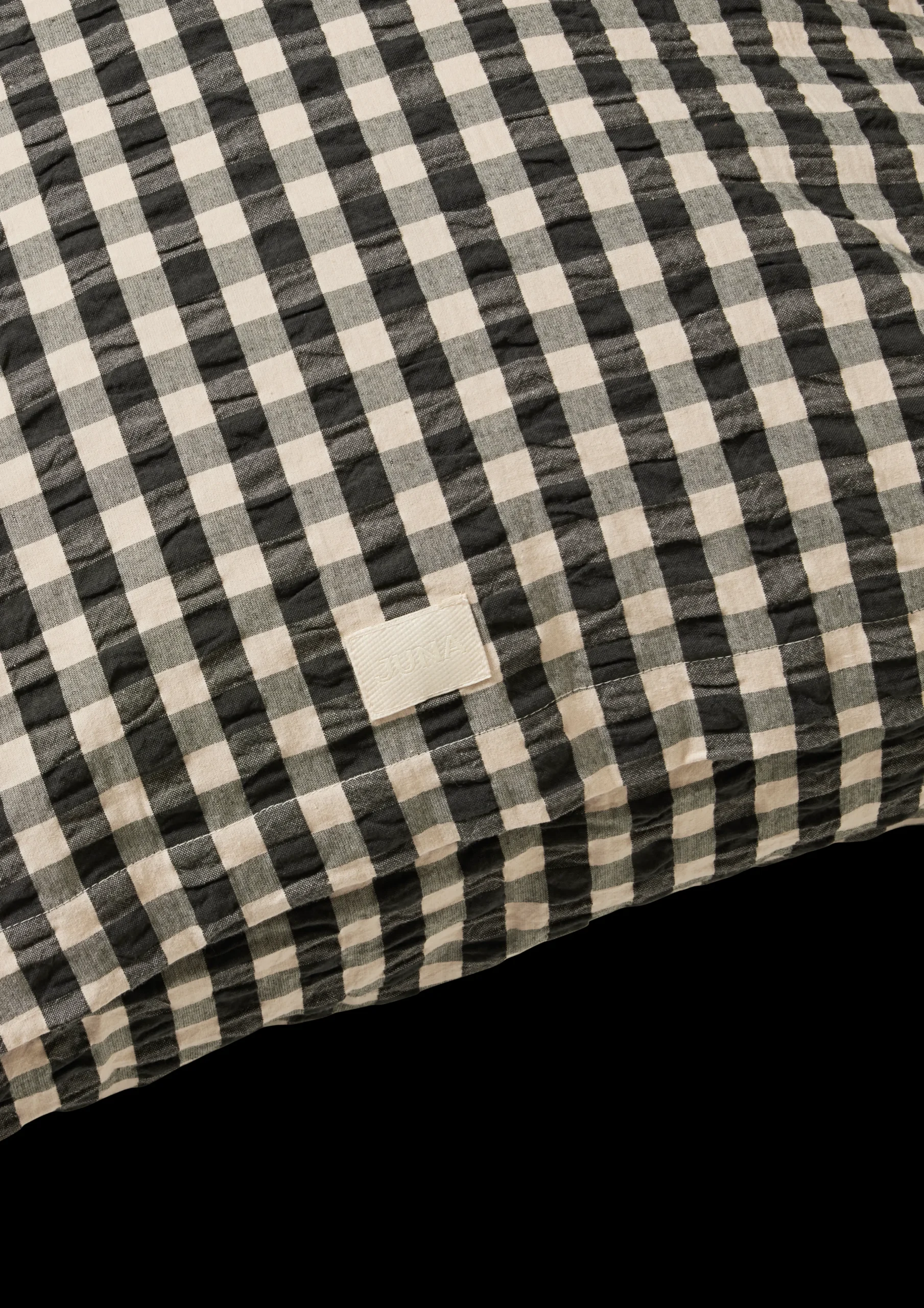 JUNA Bæk&Bølge Pudebetræk 60x50 cm sort/sand SE | Køb her