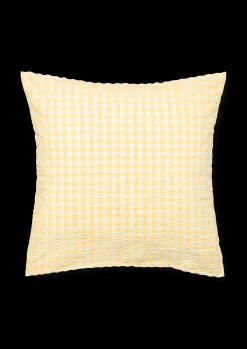 JUNA Bæk&Bølge Pudebetræk 63x60 cm gul/hvid DK | Køb her
