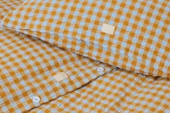 JUNA Bæk&Bølge Sengetøj 150x210 cm lys blå/sand SE | Køb her