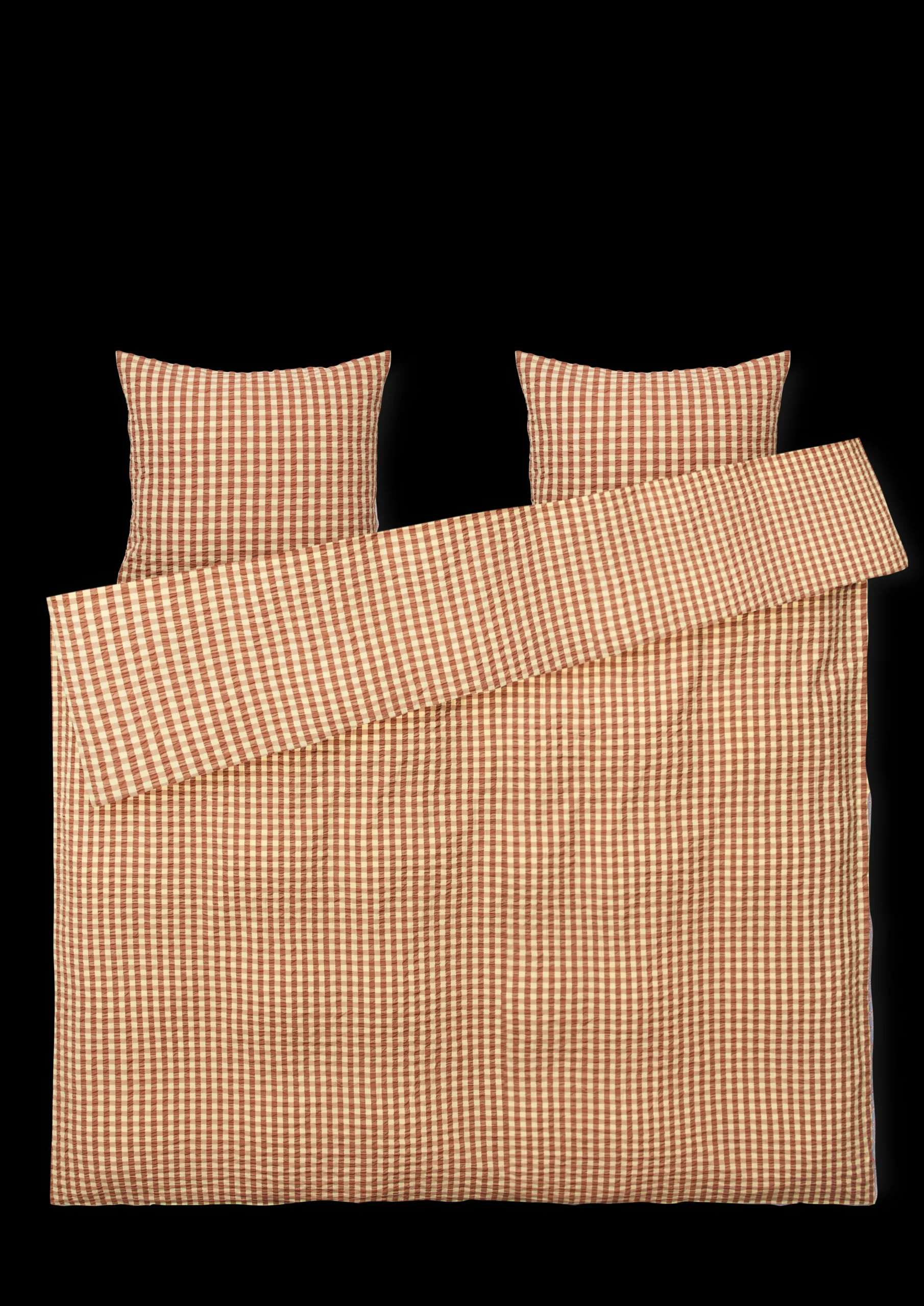 JUNA Bæk&Bølge Sengetøj 220x220 cm kanel/gul SE | Køb her