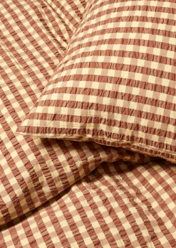 JUNA Bæk&Bølge Sengetøj 220x220 cm kanel/gul SE | Køb her