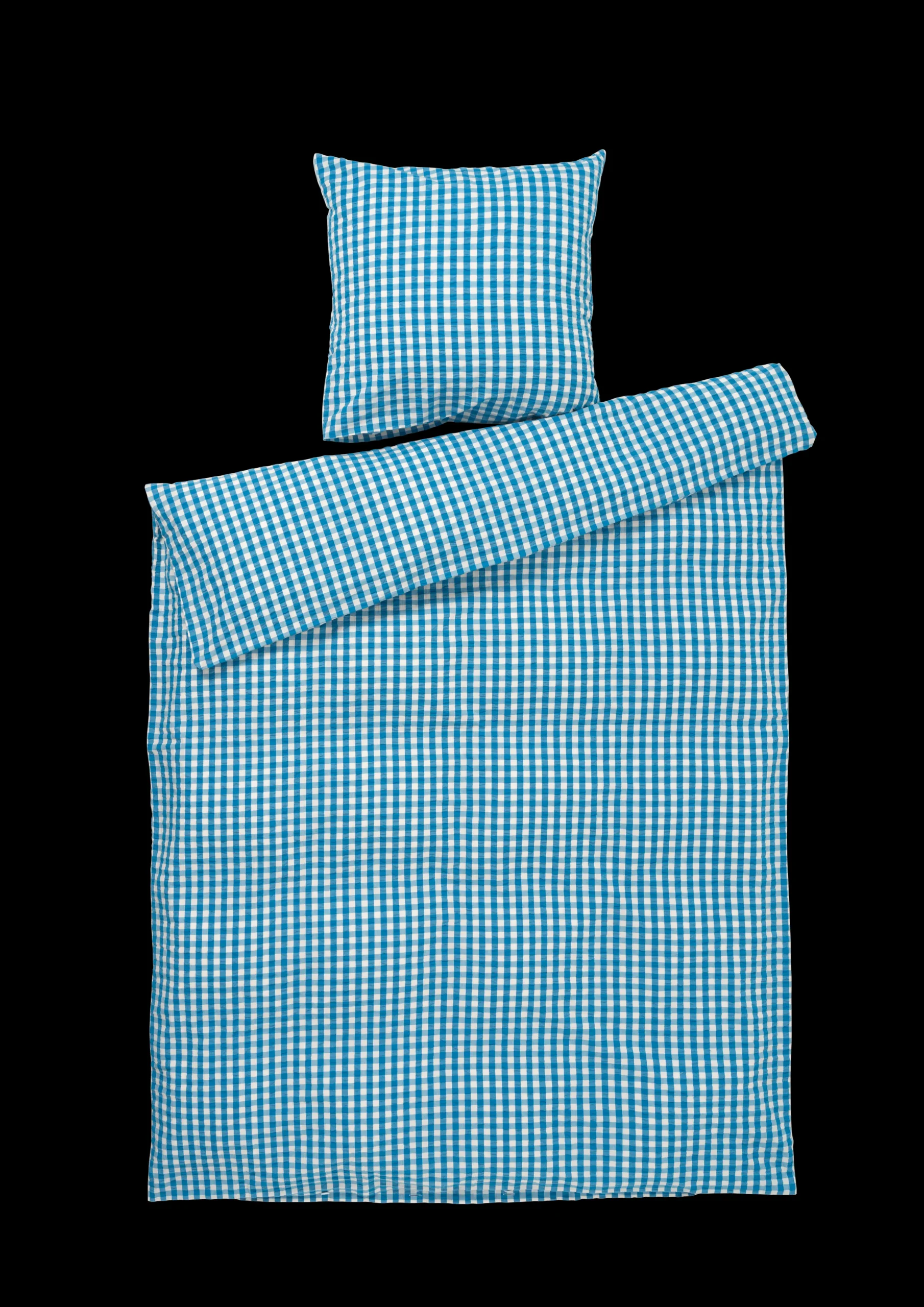 JUNA Bæk&Bølge Sengetøj 140x220 cm blå/birk DK - Køb her