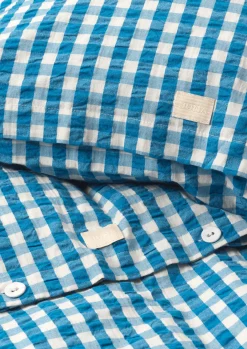 JUNA Bæk&Bølge Sengetøj 140x220 cm blå/birk DK - Køb her