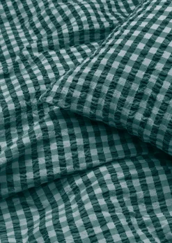 JUNA Bæk&Bølge Sengetøj 200x220 cm grøn/lys blå DK | Køb nu