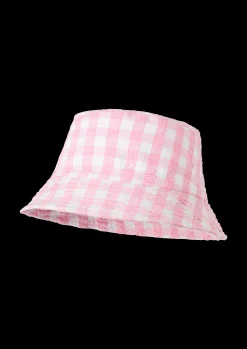 JUNA Bæk&Bølge Summer hat one size pink/hvid | Køb her