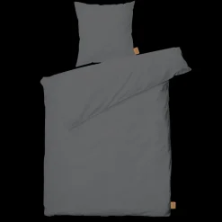 JUNA Cube Sengetøj 150x210 cm mørk grå SE - Køb her
