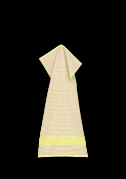 JUNA Håndklæde 50x100 cm i gul fra serien Check | Køb her