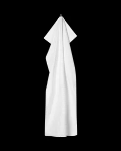 JUNA Håndklæde 70x140 cm i hvid fra serien Check | Køb her