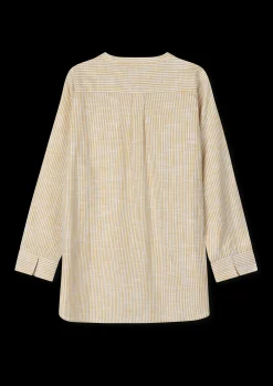 JUNA Monochrome Lines Ida shirt XS okker/hvid | Køb her