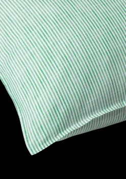 JUNA Monochrome Lines Pudebetræk 63x60cm grøn/hvid | Køb her