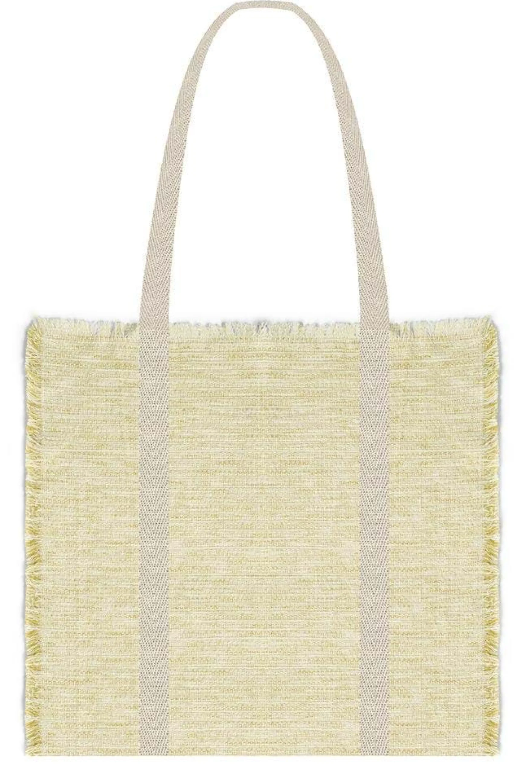 JUNA Reflection Strandtaske 50x50 cm sennep - Køb her
