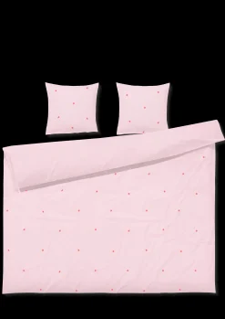 JUNA Sengetøj 220x220 cm i rosa fra serien Daisy | Køb her