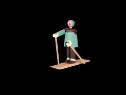 Kay Bojesen Boje, dreng Skiløber H16 cm i multi | Køb her