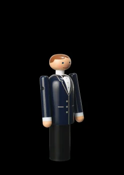 Kay Bojesen Brudgom H12 cm blå/sort/hvid | Køb hos os