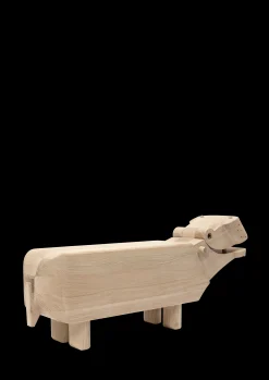 Kay Bojesen Flodhest XXL i træ fra serien Masterpieces