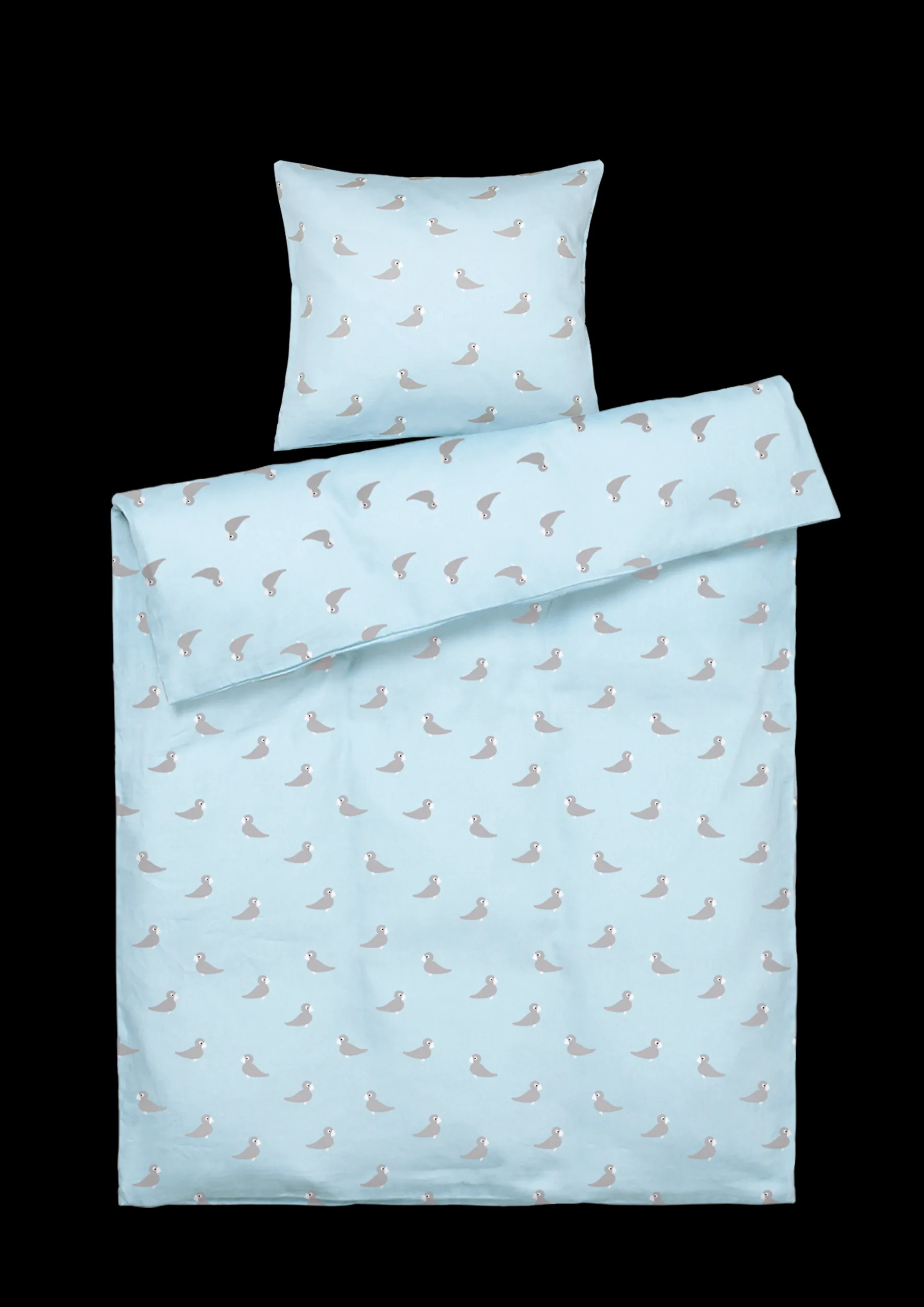 Kay Bojesen Sengetøj Sangfugl junior 100x140cm blå - Køb her