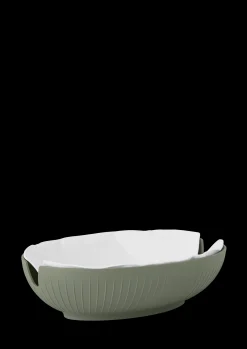 Kähler Brødkurv 29.5x20 cm i grøn fra serien Hammershøi