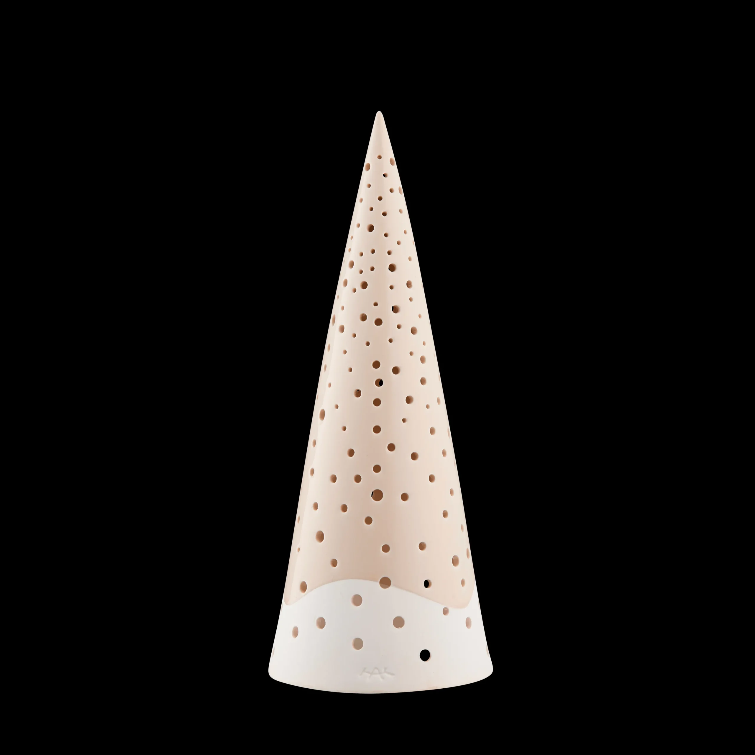 Kähler Fyrfadsstage høj H30 cm i rosa fra serien Nobili