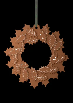 Kähler Gingerbread Julekrans Ø18.5 cm brun | Køb nu