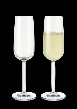 Kähler Hammershøi Champagneglas 24 cl klar 2 stk. | Køb her