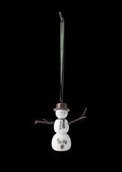 Kähler Hammershøi Christmas Snemand hængende H9.5 hvid deko