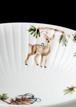 Kähler Hammershøi Christmas Skål Ø16 cm hvid m. deko 2 stk.