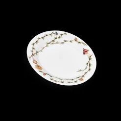 Kähler Hammershøi Christmas Ovalt bordfad hvid m. deko