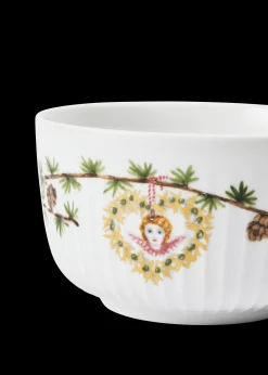 Kähler Hammershøi Christmas Skål 2024 Ø12 cm hvid m. deko