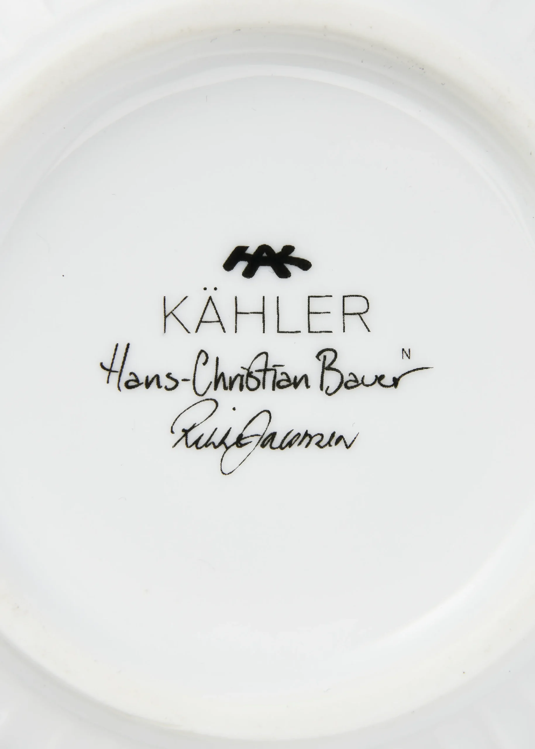 Kähler Hammershøi Christmas Skål 2024 Ø12 cm hvid m. deko