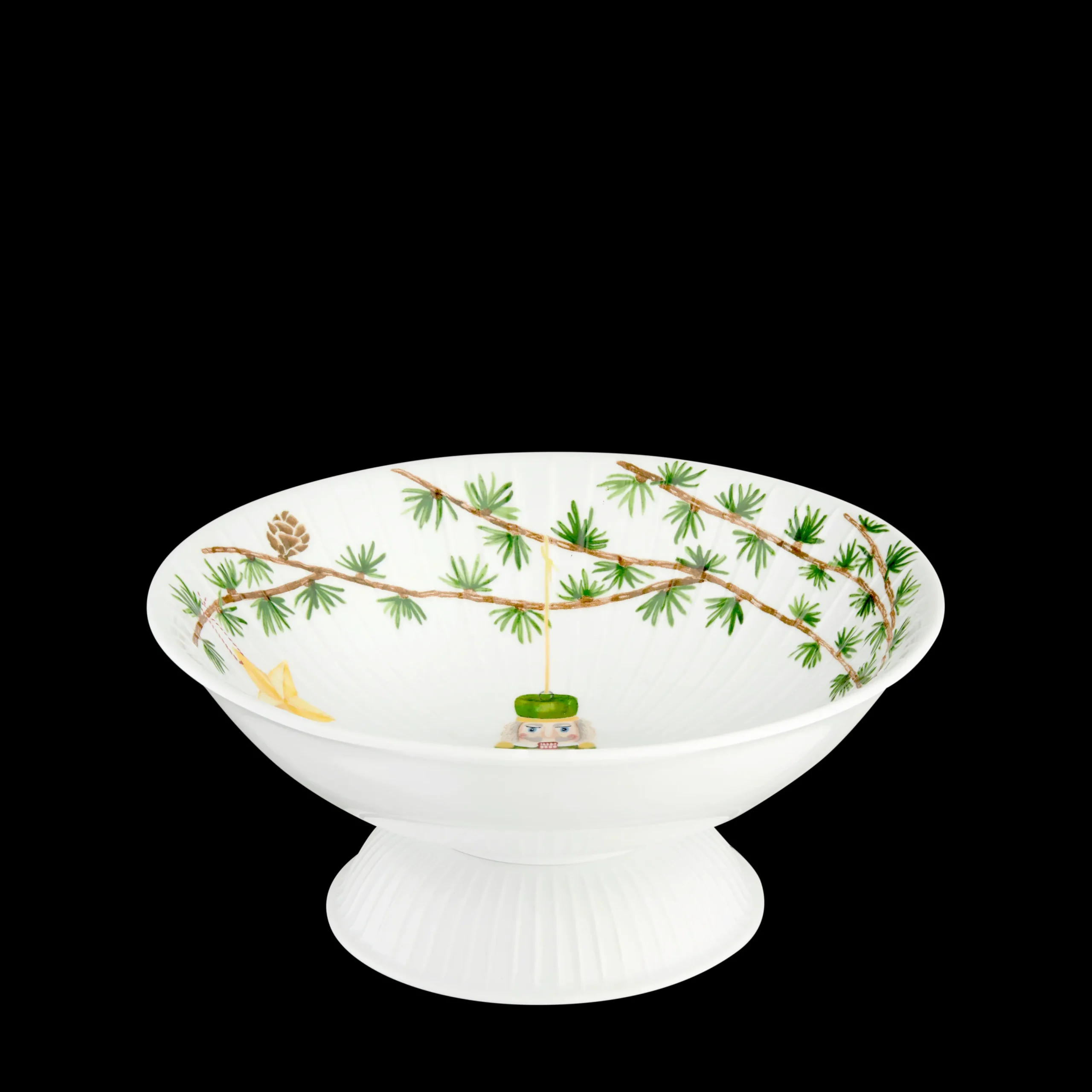 Kähler Hammershøi Christmas Opsats Ø23 cm hvid m. deko