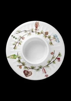 Kähler Hammershøi Christmas Bloklysestage Ø13 cm hvid m deko