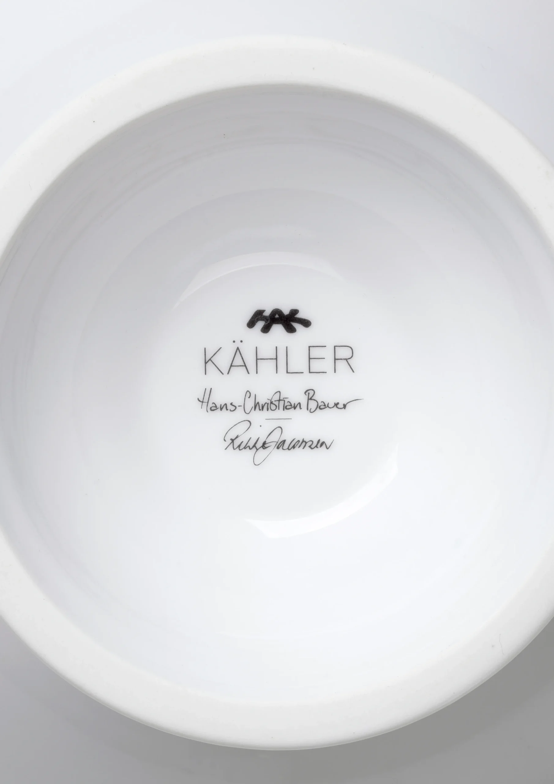 Kähler Hammershøi Christmas Opsats Ø16 cm hvid m. deko