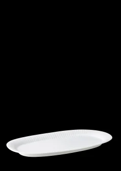 Kähler Hammershøi Ovalt serveringsfad 40x22.5 hvid | Køb her