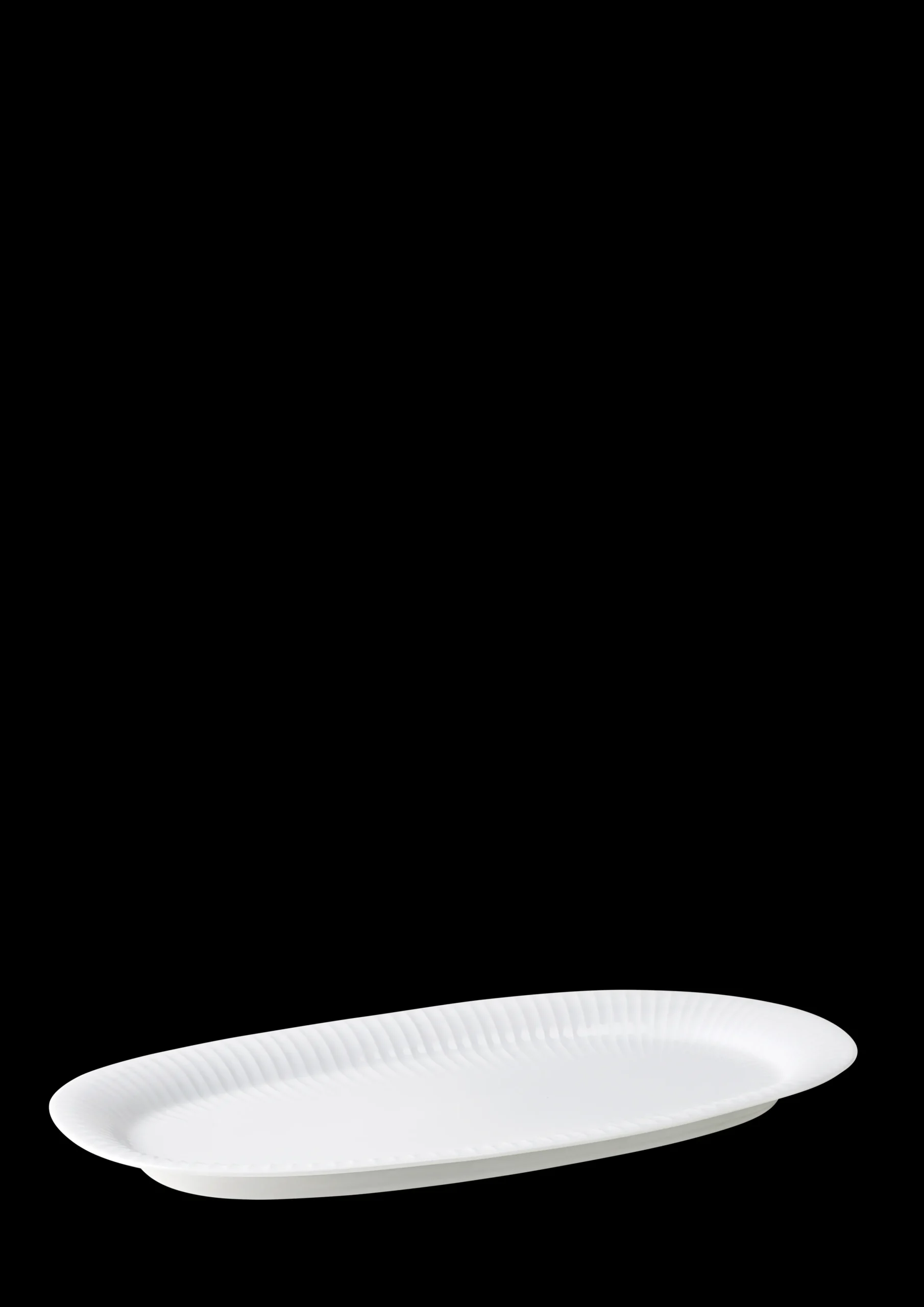 Kähler Hammershøi Ovalt serveringsfad 40x22.5 hvid | Køb her