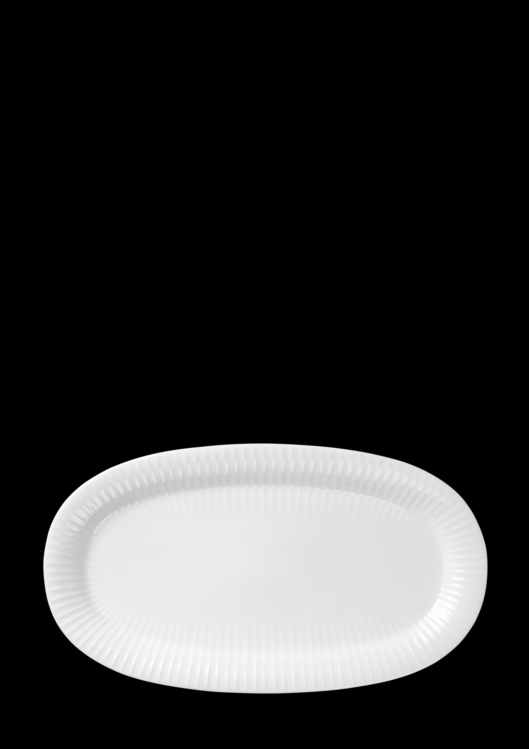 Kähler Hammershøi Ovalt serveringsfad 40x22.5 hvid | Køb her