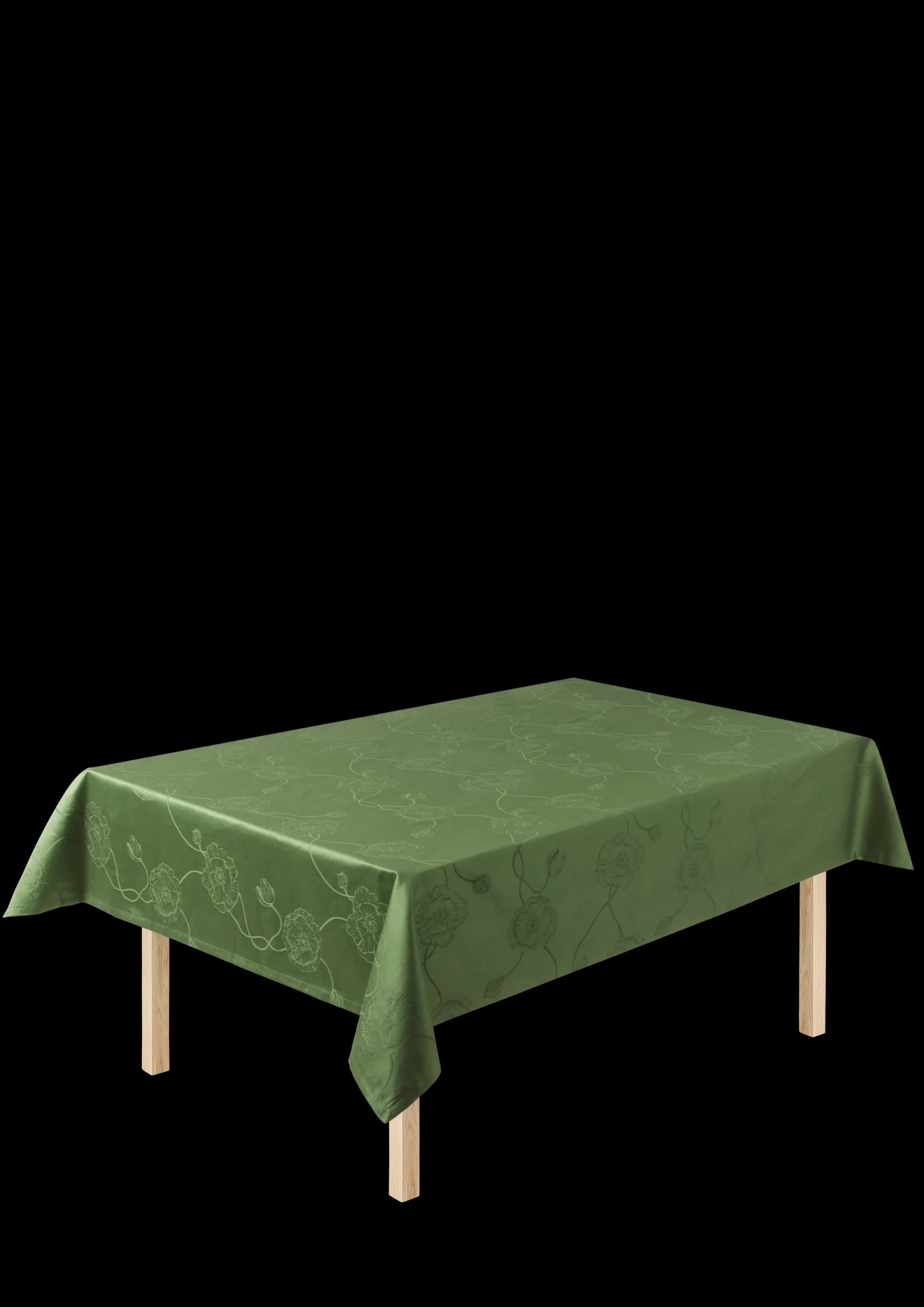 Kähler Hammershøi Poppy Damaskdug 150x220 cm grøn | Køb her