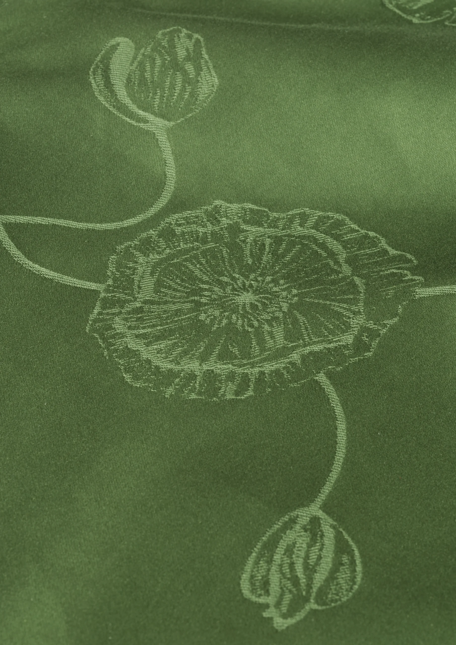 Kähler Hammershøi Poppy Damaskdug 150x220 cm grøn | Køb her